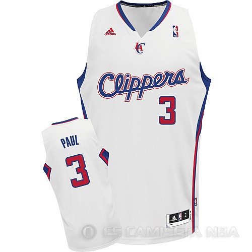 Camiseta Paul #3 Los Angeles Clippers Blanco - Haga un click en la imagen para cerrar